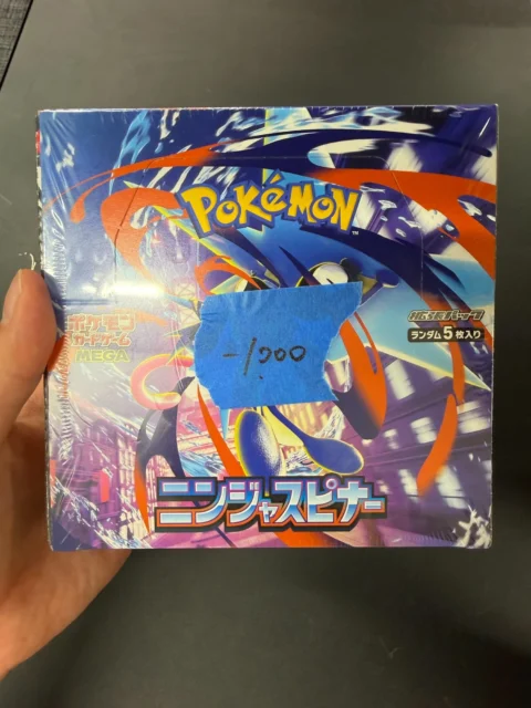 M4-Ninja Spinner Japanese Pokemon Booster Box – Damaged Box