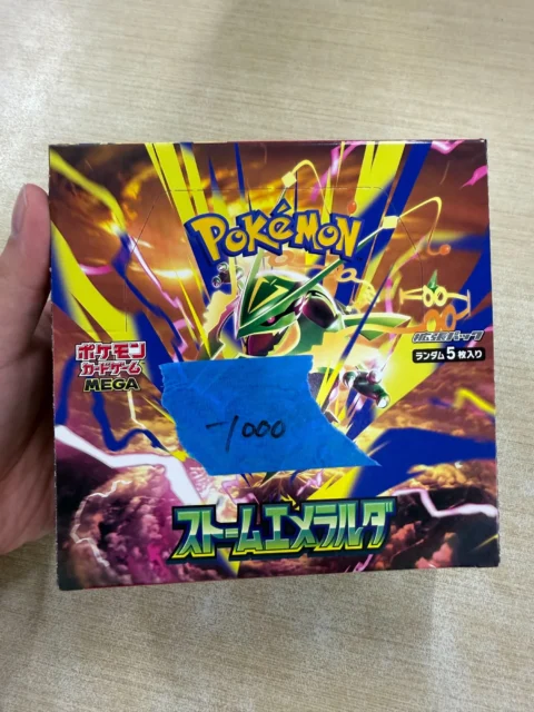 No Shrink M6 Storm Emeralda Booster Box Japanese Pokemon Card – Damaged Box