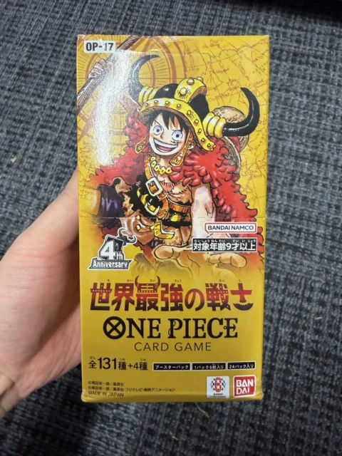 OP-17 The World’s Strongest Warriors Japanese One Piece Booster Box – Damaged Box