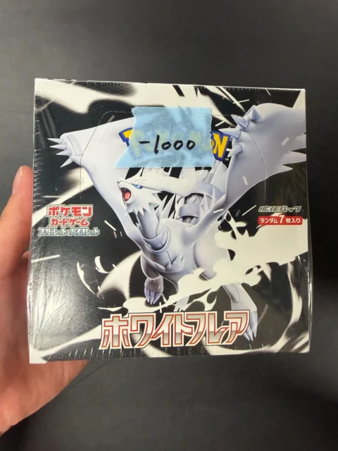 SV11W-White Flare Japanese Pokemon Booster Box – Damaged Box