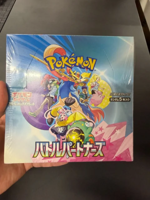 SV9-Battle Partners Japanese Pokemon Booster Box – Damaged Box